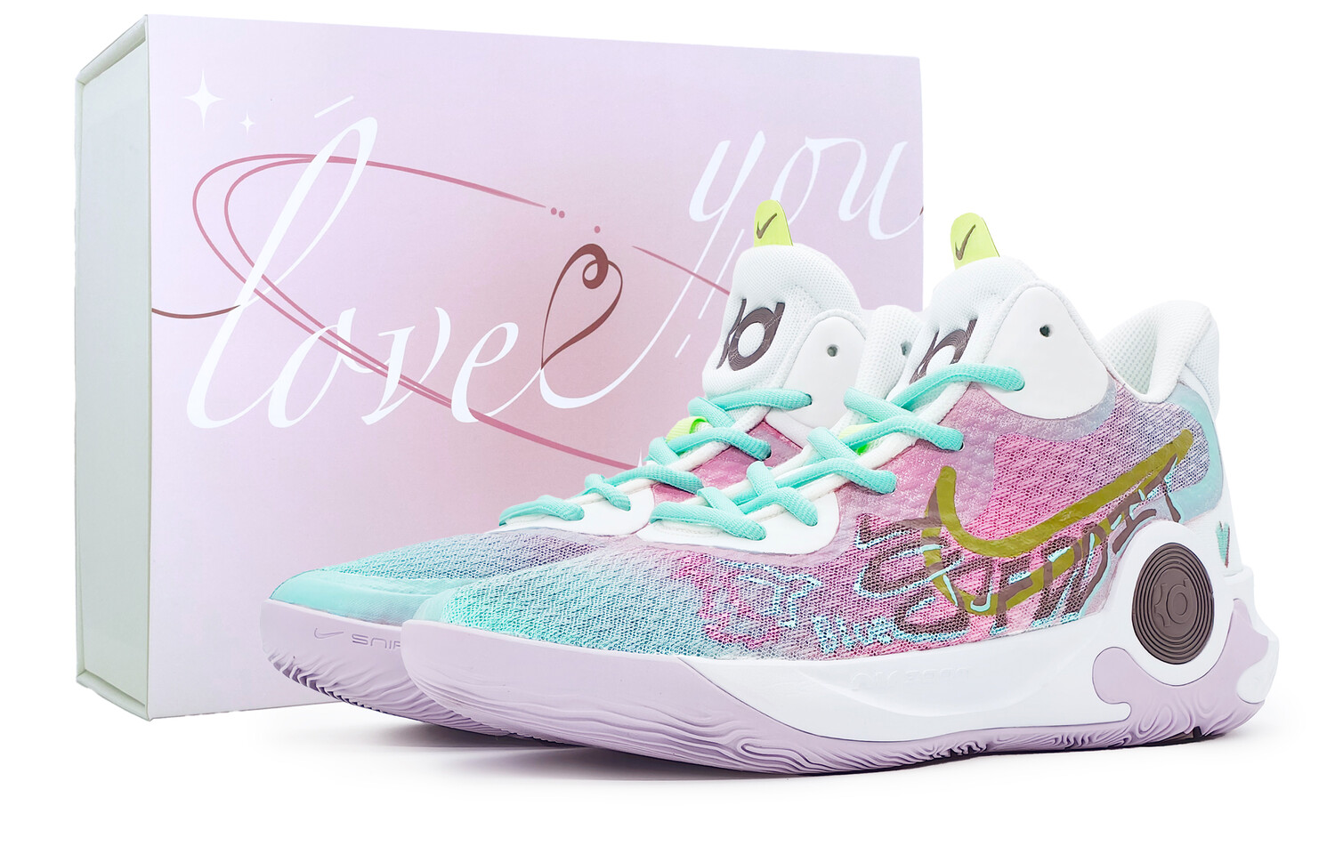 

Кроссовки Nike KD Trey 5 IX Vintage Basketball Shoes Unisex Mid-top Purple, цвет Light Lavender