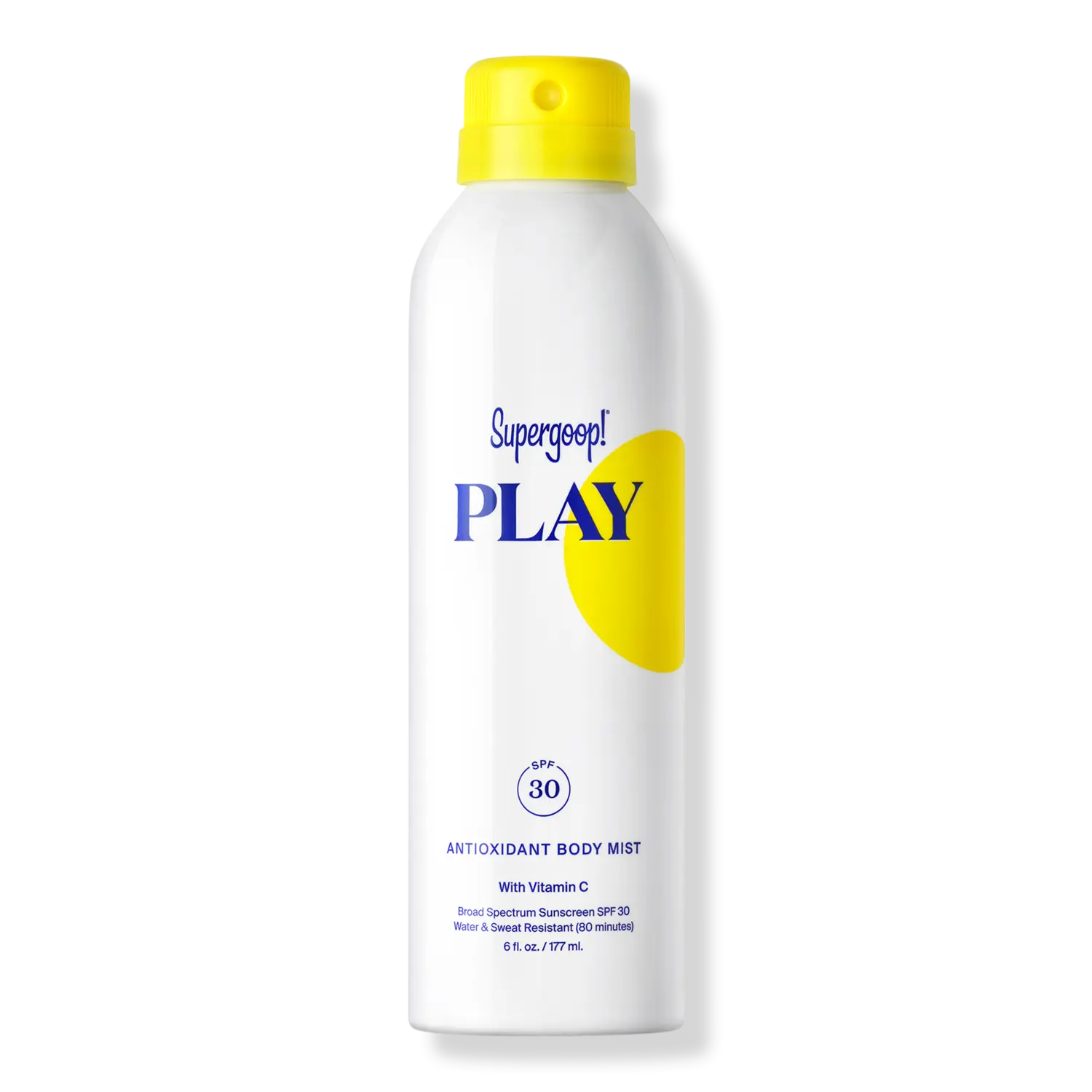 

PLAY Антиоксидантный спрей для тела SPF 30 Солнцезащитный крем с витамином С Supergoop!