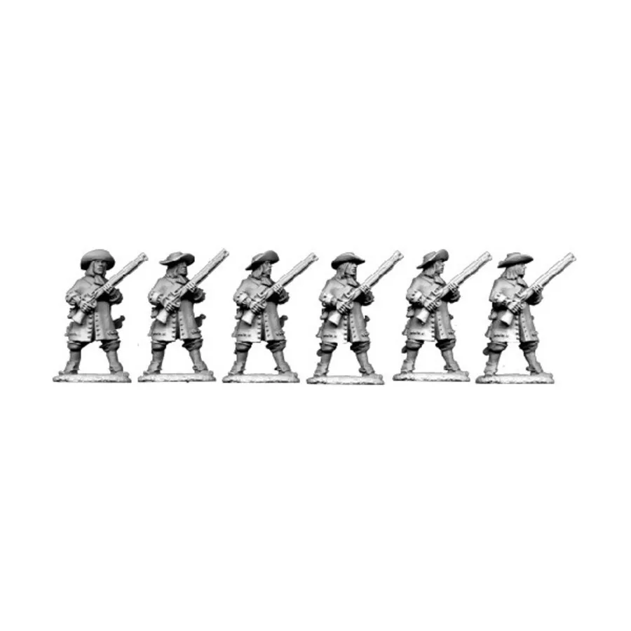 

Спешенные драгуны в шляпах наготове, North Star 1672 - Dragoons (28mm)