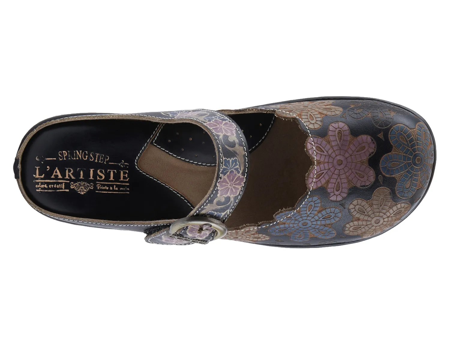 Сабо L'Artiste Mallimar Mary Jane Clog, черный/мультиколор — фото 3