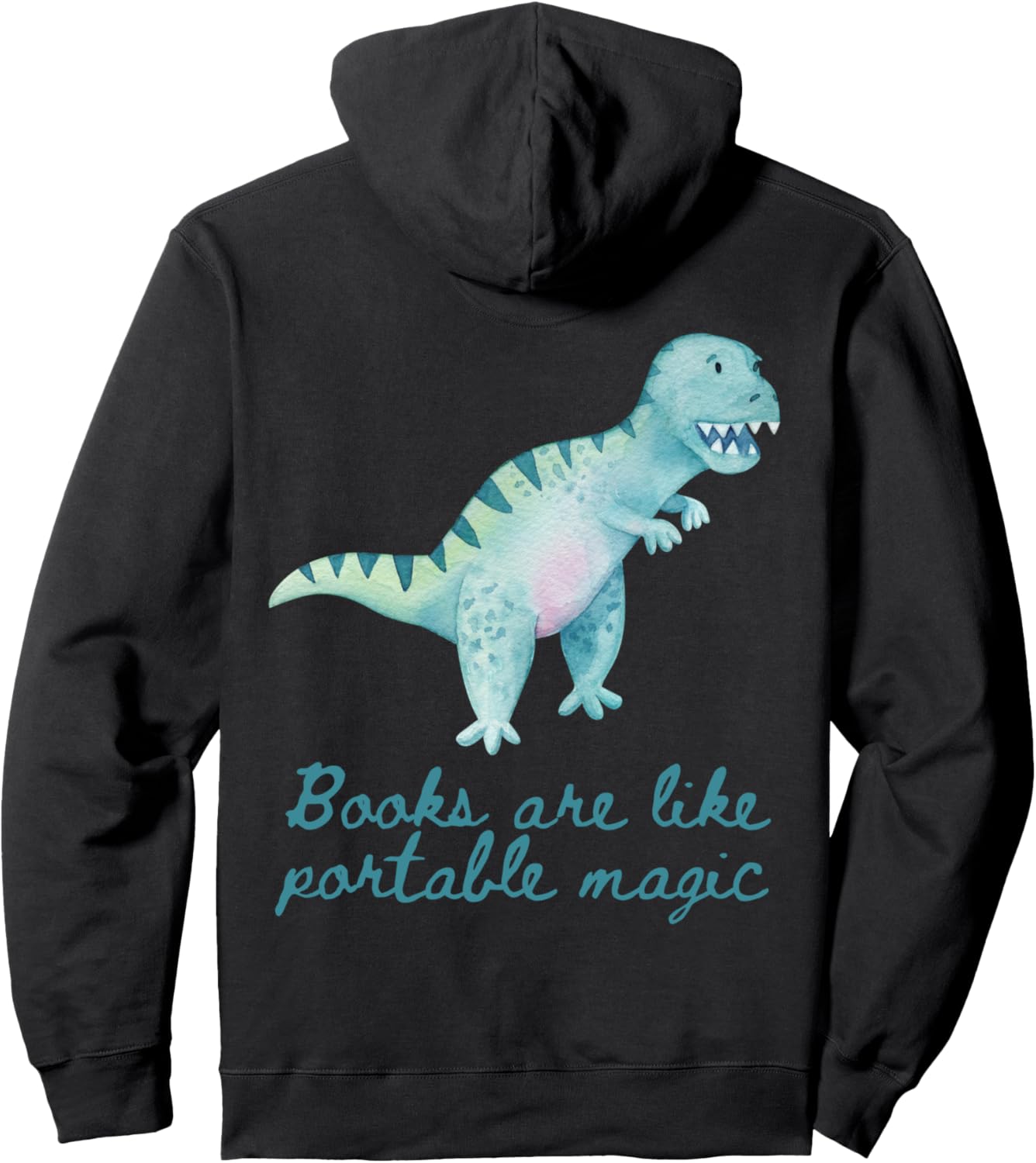 

Худи с изображением волшебного динозавра ко Всемирному дню книги World Book Club Day Store, черный