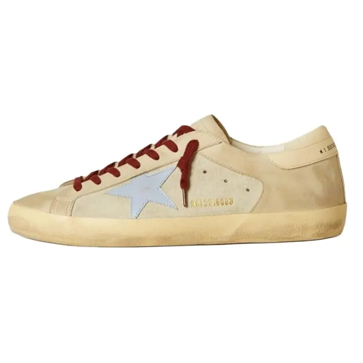 

Кроссовки Golden Goose Super-Star Skateboarding Shoes Men Low-top Beige, бежевый