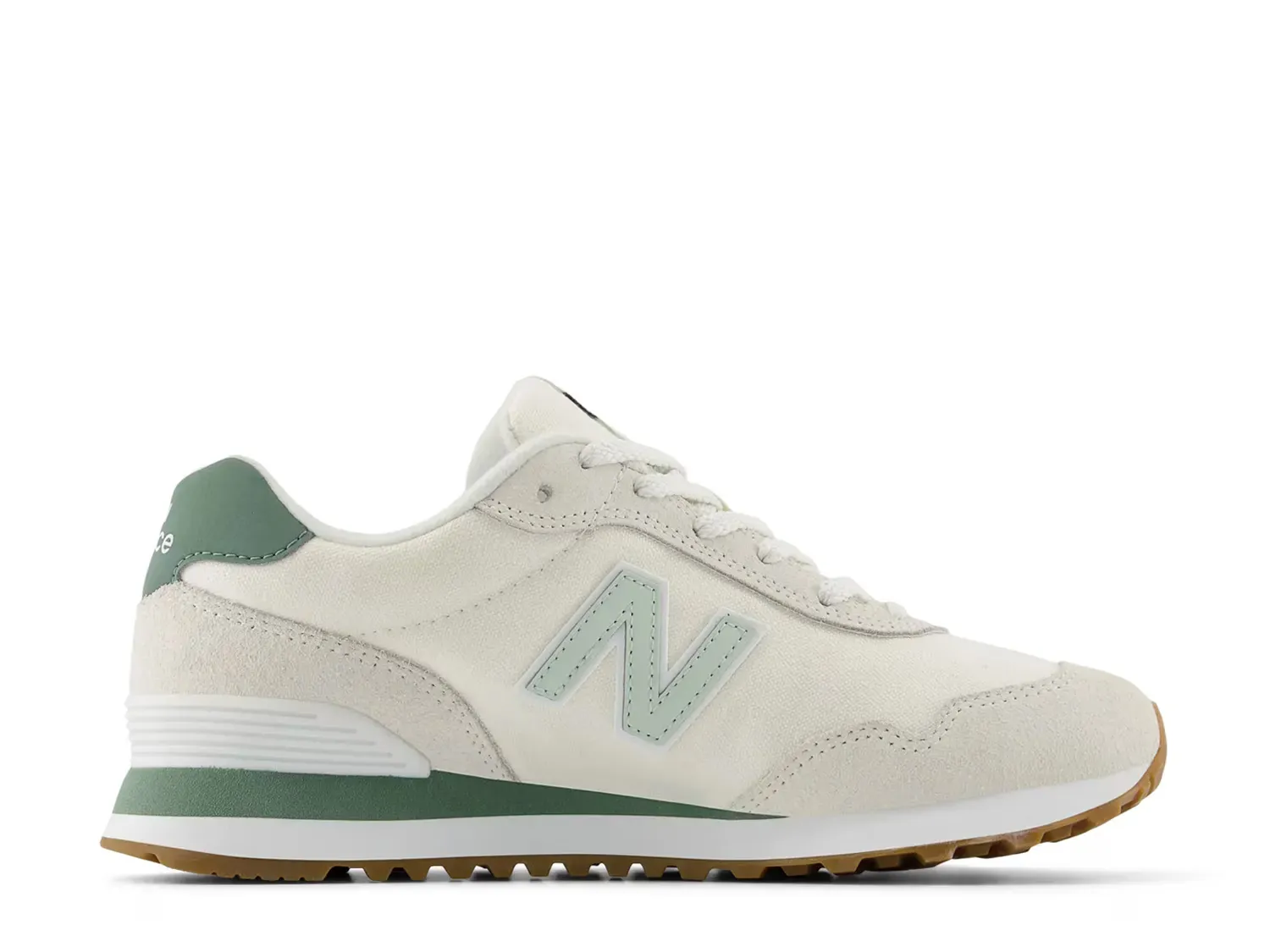 Кроссовки 515 v3 - женские New Balance, White/Green — фото 4