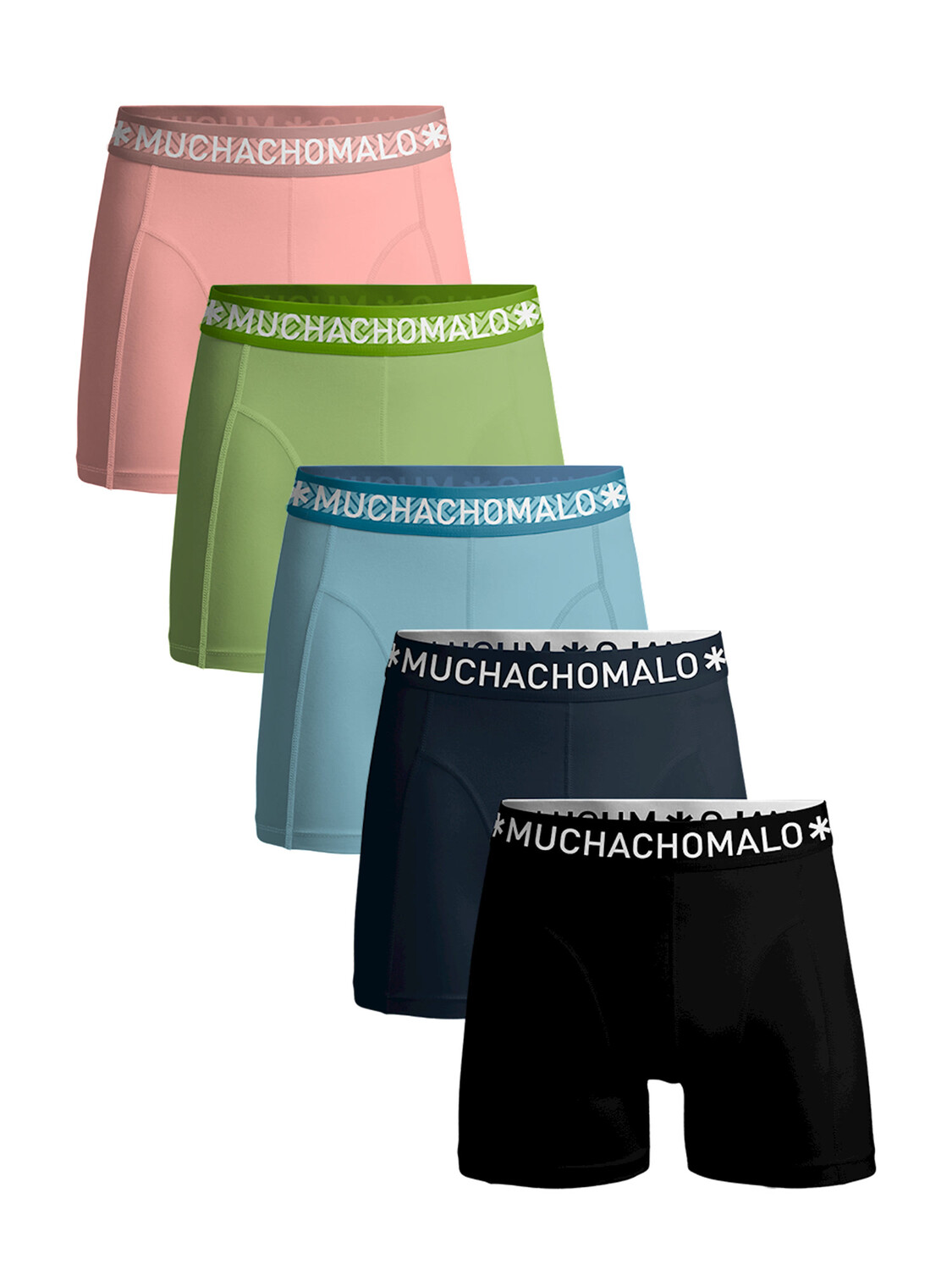 

Боксеры Muchachomalo 5er-Set: Boxershorts, цвет Black/Blue/Blue/Green/Pink