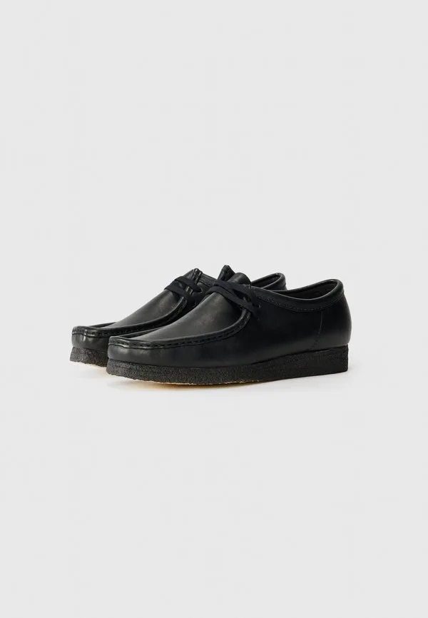Повседневные кроссовки wallabee на шнуровке Clarks Originals, Black — фото 4