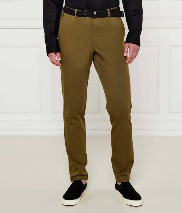 Брюки-Чино Kaito1_t Slim fit Boss, зеленый — фото 3