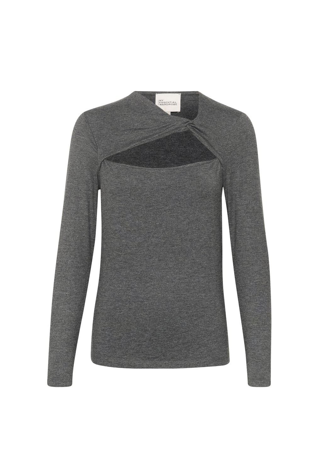

Топ с длинными рукавами VIGGAMW KNOT My Essential Wardrobe, темно-серый