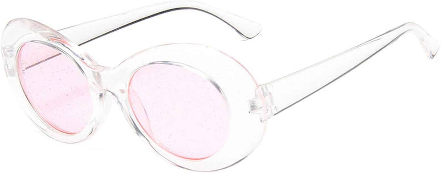 

Женские солнцезащитные очки овальной формы с блестящими линзами, яркие, классические, с прозрачной оправой, защита от УФ-излучения UV400, ретро, ​​розовые COTIA, Transparent Pink