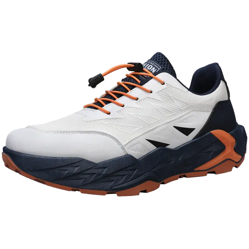 

BOLE Мужские белые и синие повседневные низкие кеды с амортизацией, противоскользящей и износостойкой подошвой, цвет White Blue