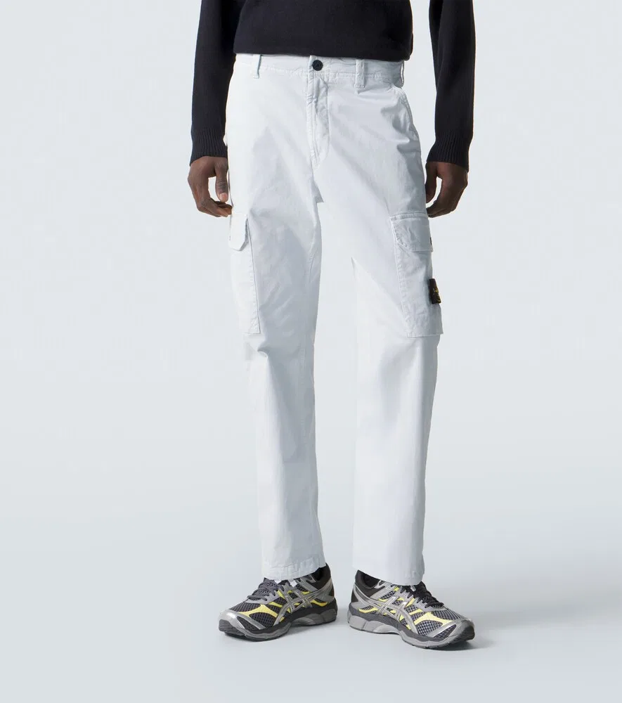 Брюки-карго Compass из хлопковой саржи Stone Island, синий — фото 3