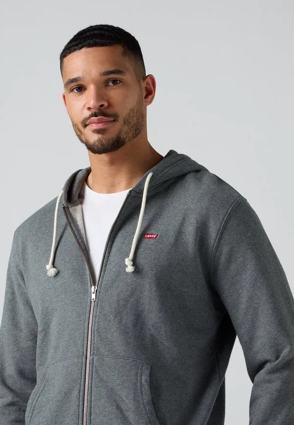 Оригинальная толстовка на молнии Levi'S, Charcoal Heather — фото 4
