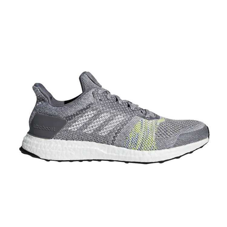 

Кроссовки Adidas Ultraboost ST 'Grey Solar Slime', серый