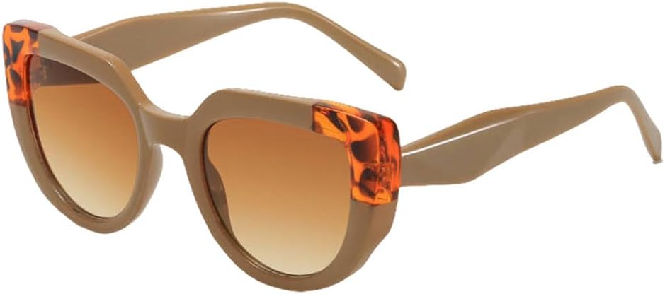 

Модные солнцезащитные очки «кошачий глаз» для женщин, увеличенного размера; мужские солнцезащитные очки с плоскими линзами, защищающие от УФ-излучения UV400 TYUVIVO, Khaki Leopard