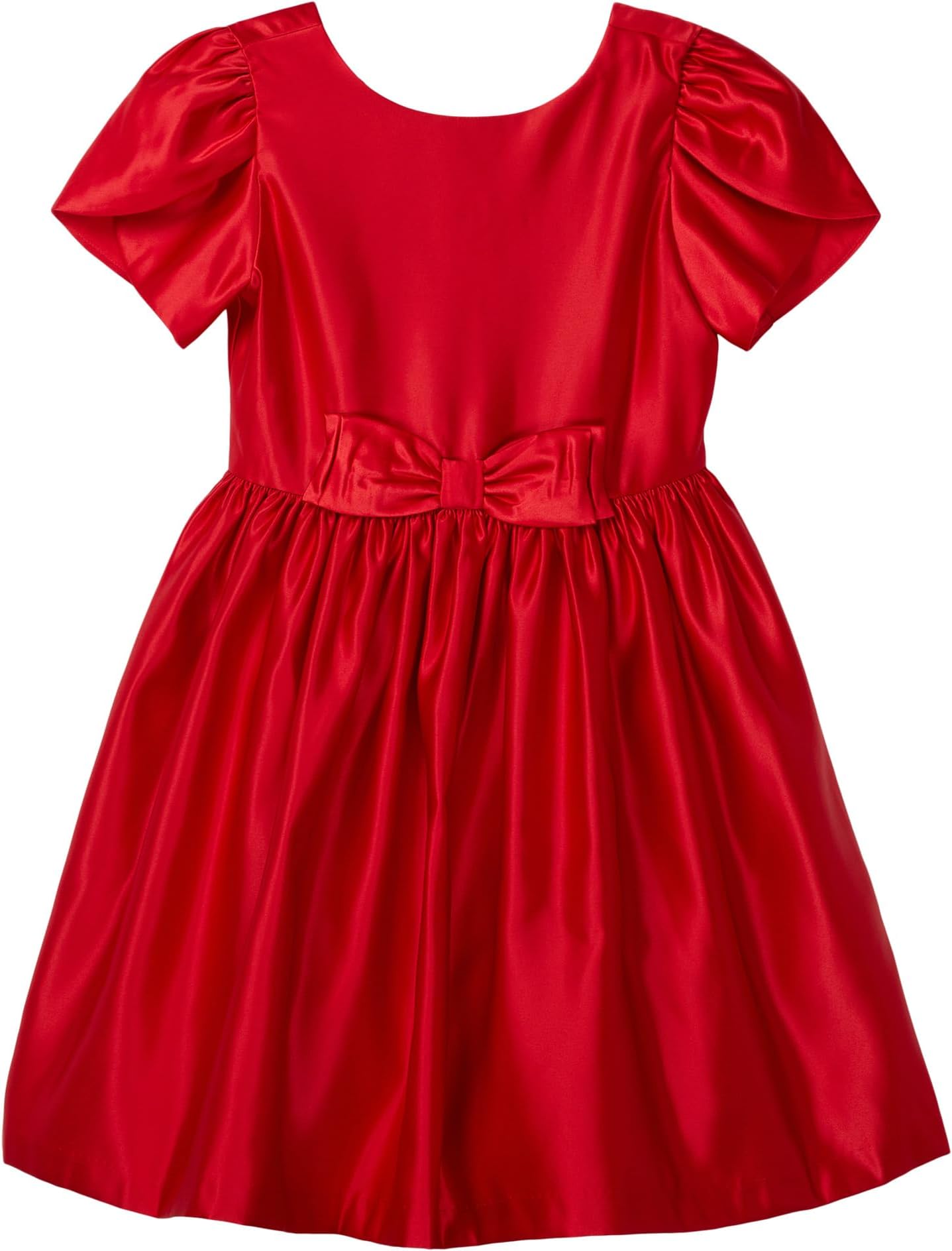 

Атласное платье с рукавами-тюльпанами Janie and Jack, Red