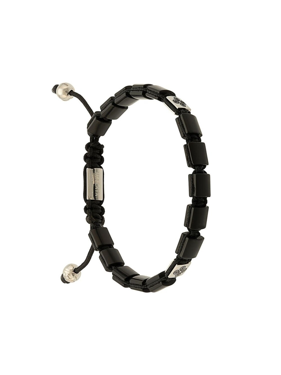 

Браслет с камнями Nialaya Jewelry, черный