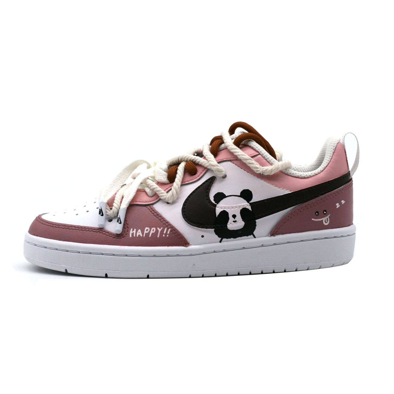 

Кроссовки Nike Court Borough Skateboarding Shoes Women's Low-top Brown, белый