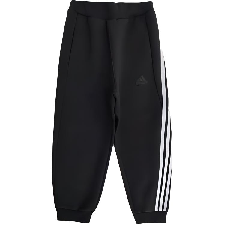 Adidas Детские вязаные спортивные штаны для детей 3-7 лет FW24 Black — фото 3