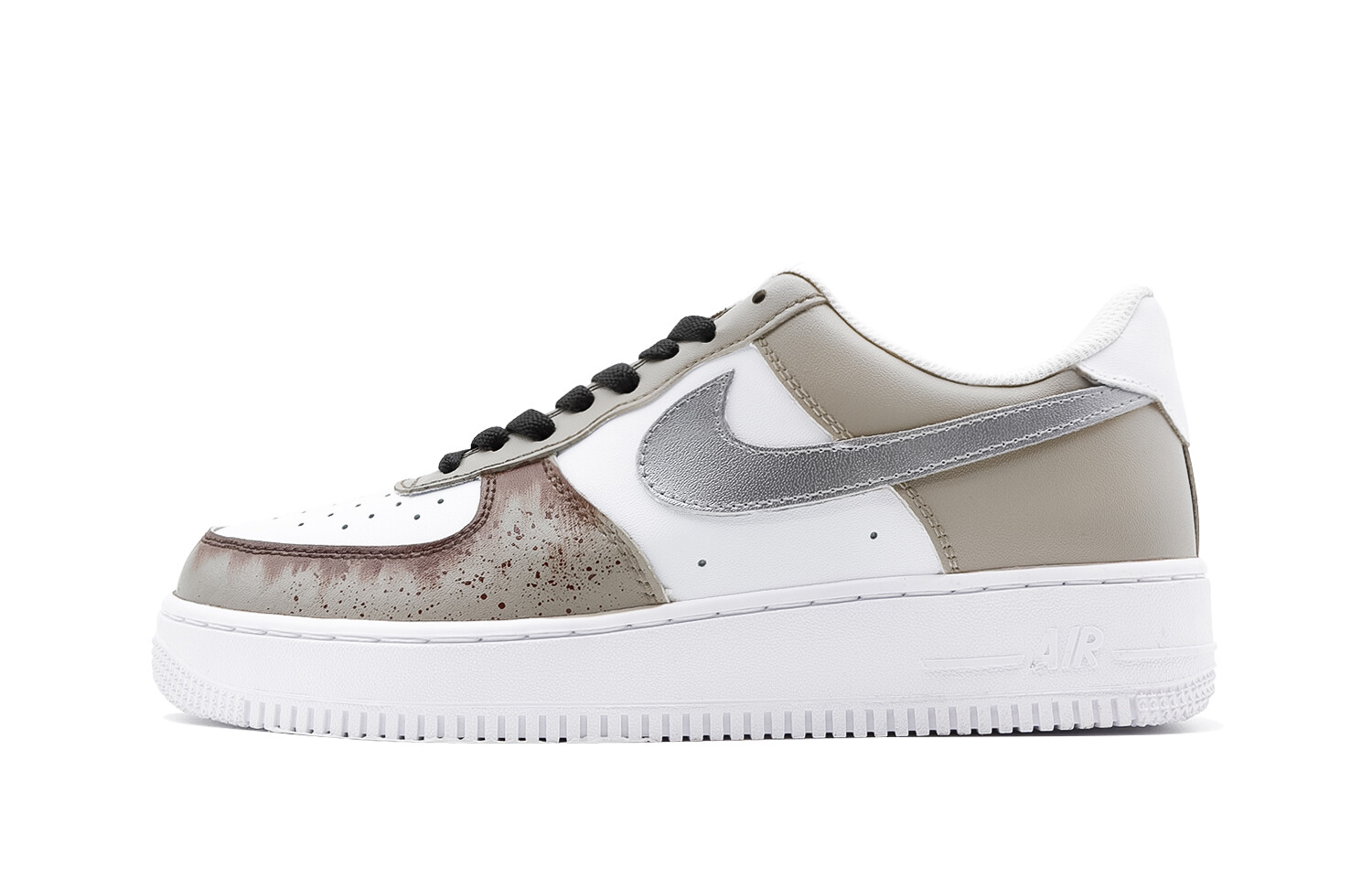 

Кроссовки Nike Air Force 1 Skateboarding Shoes Men Low-top White/brown/red, белый