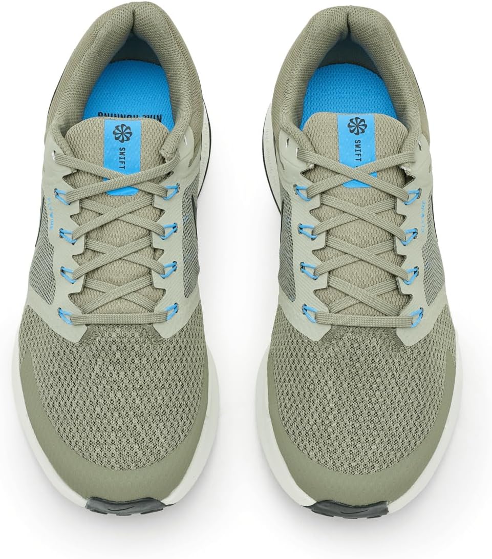Мужские кроссовки для бега по шоссе Nike Run Swift 3, черный/серебряный — фото 2