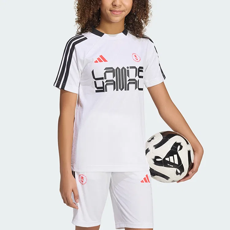 Детская спортивная футболка с круглым вырезом Adidas, White — фото 4