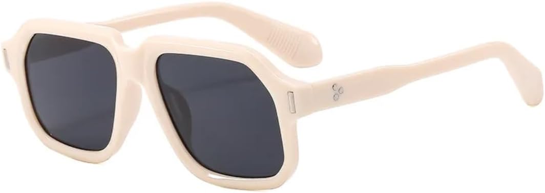 

Солнцезащитные очки с защитой UV400 | Увеличенный размер, градиентный дизайн, черный и синий | для женщин и мужчин, для занятий спортом на открытом воздухе и вождения DSVIGF, Beige Black