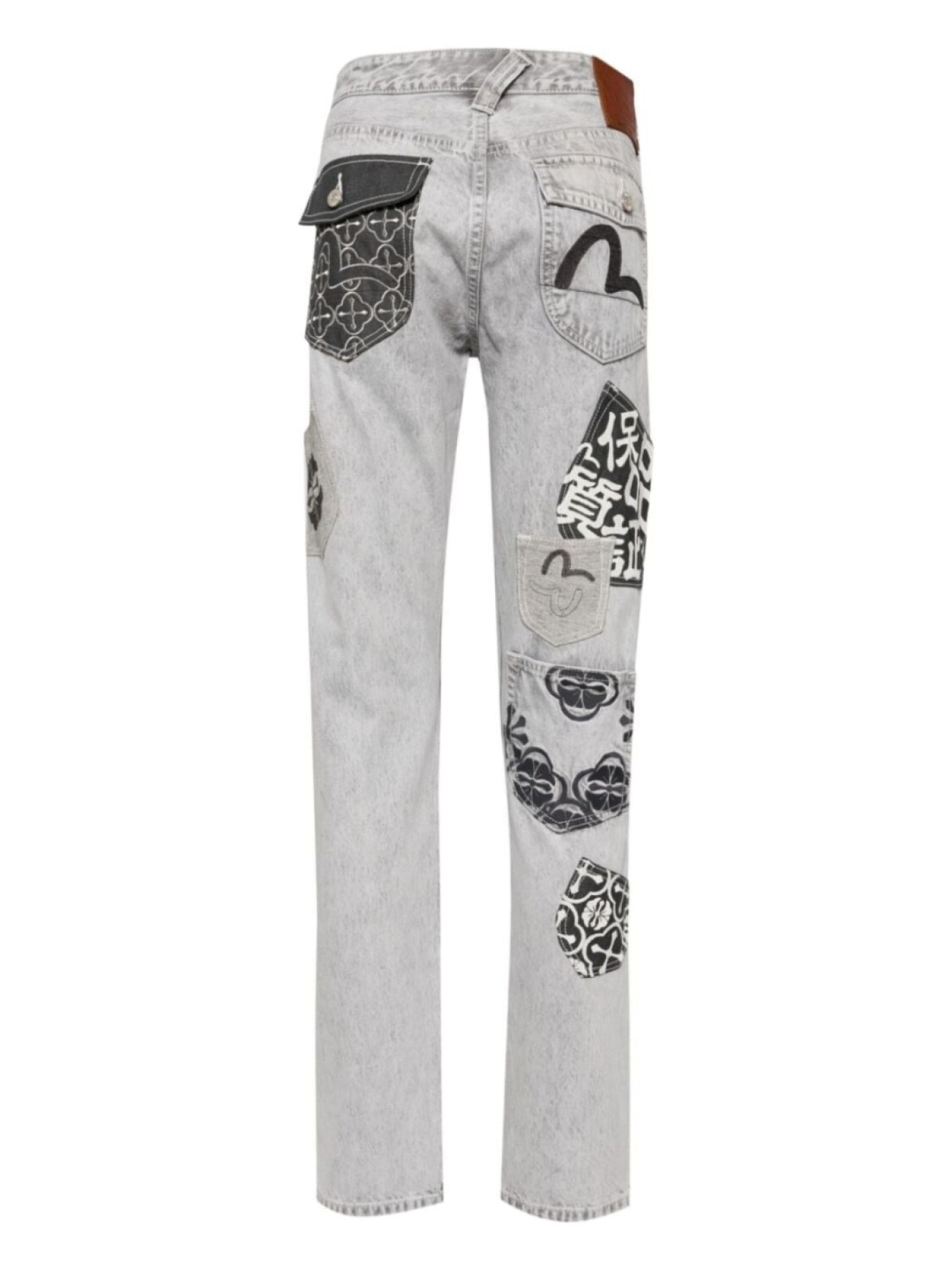 

EVISU джинсы с карманами, серый