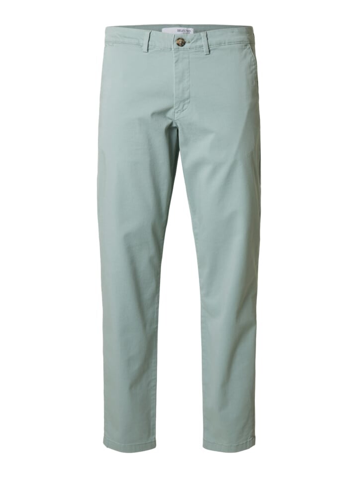 

Тканевые брюки SELECTED HOMME Stoffhose / Chino SLHSLIM-NEW MILES slim, зеленый