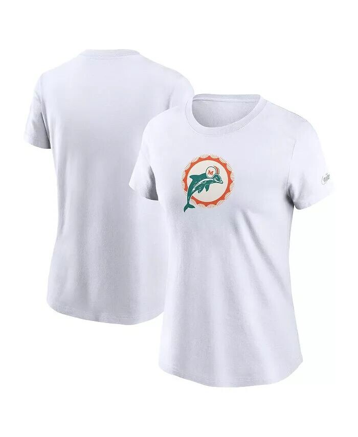 

Женская белая футболка с логотипом Miami Dolphins Primary Nike, белый