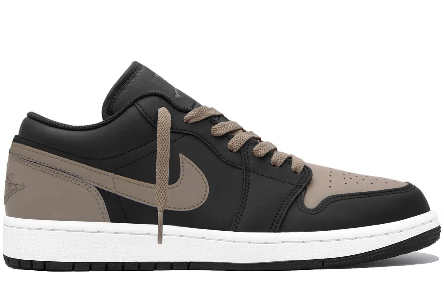 Кроссовки баскетбольные низкие Jordan Air 1 Black Brown — фото 4
