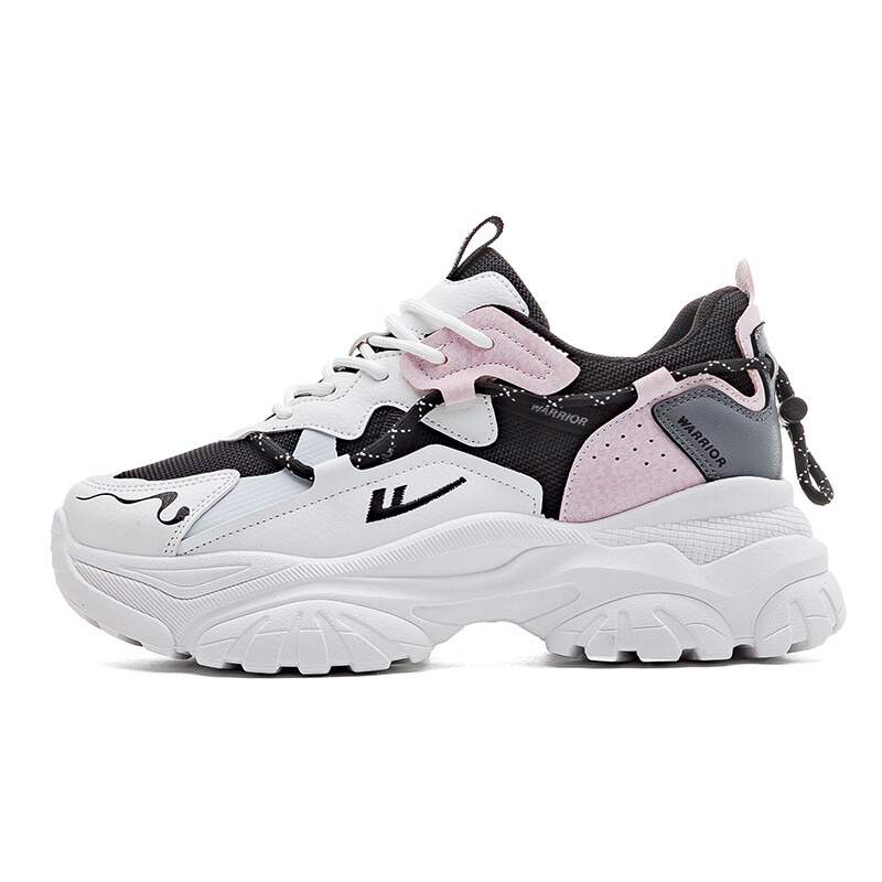 

Кроссовки WARRIOR Chunky Sneakers Women's Low-top White/Black, белый/черный