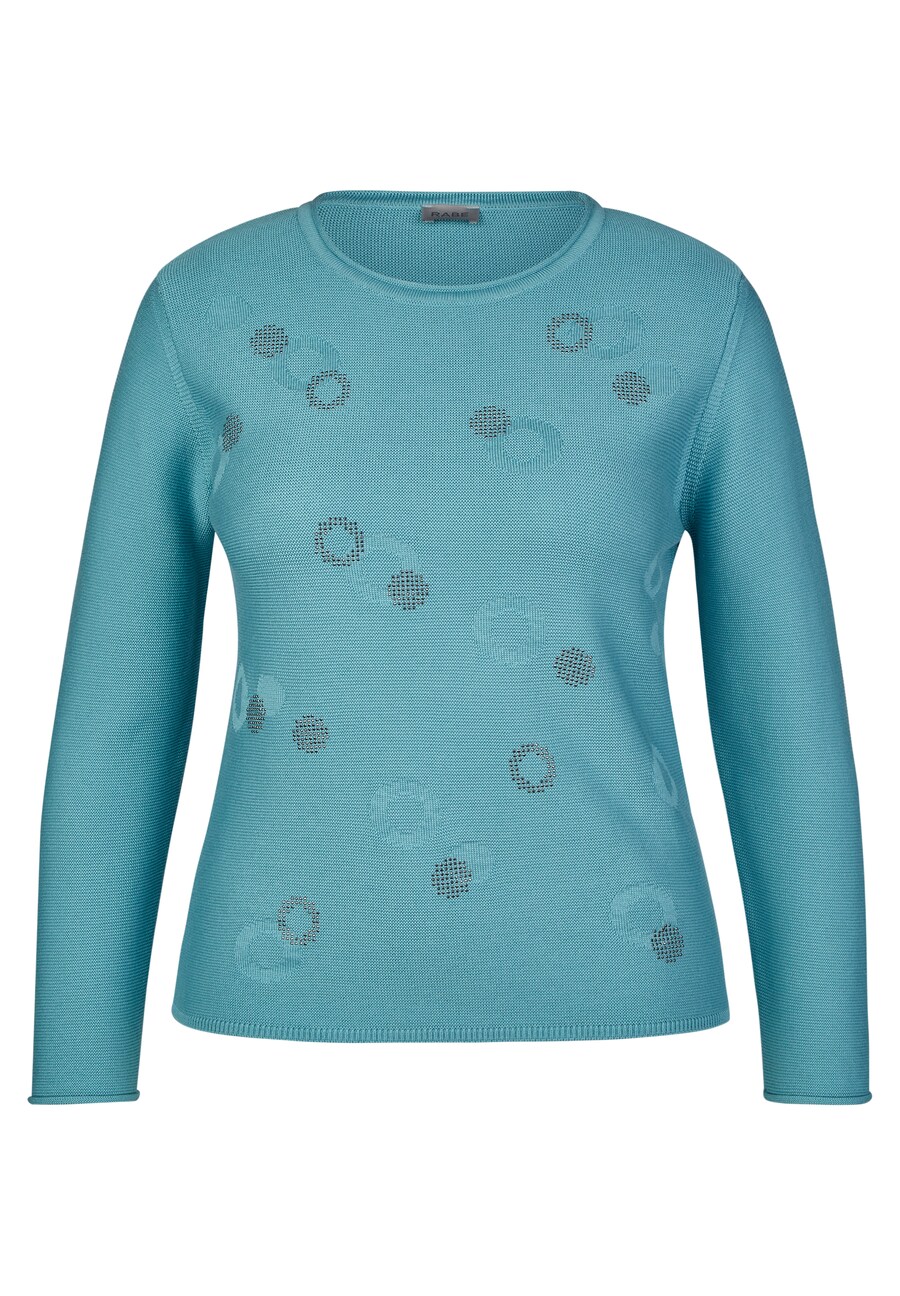 

Тонкий вязаный свитер Rabe Sweater, цвет cyan blue/dusty blue/light blue