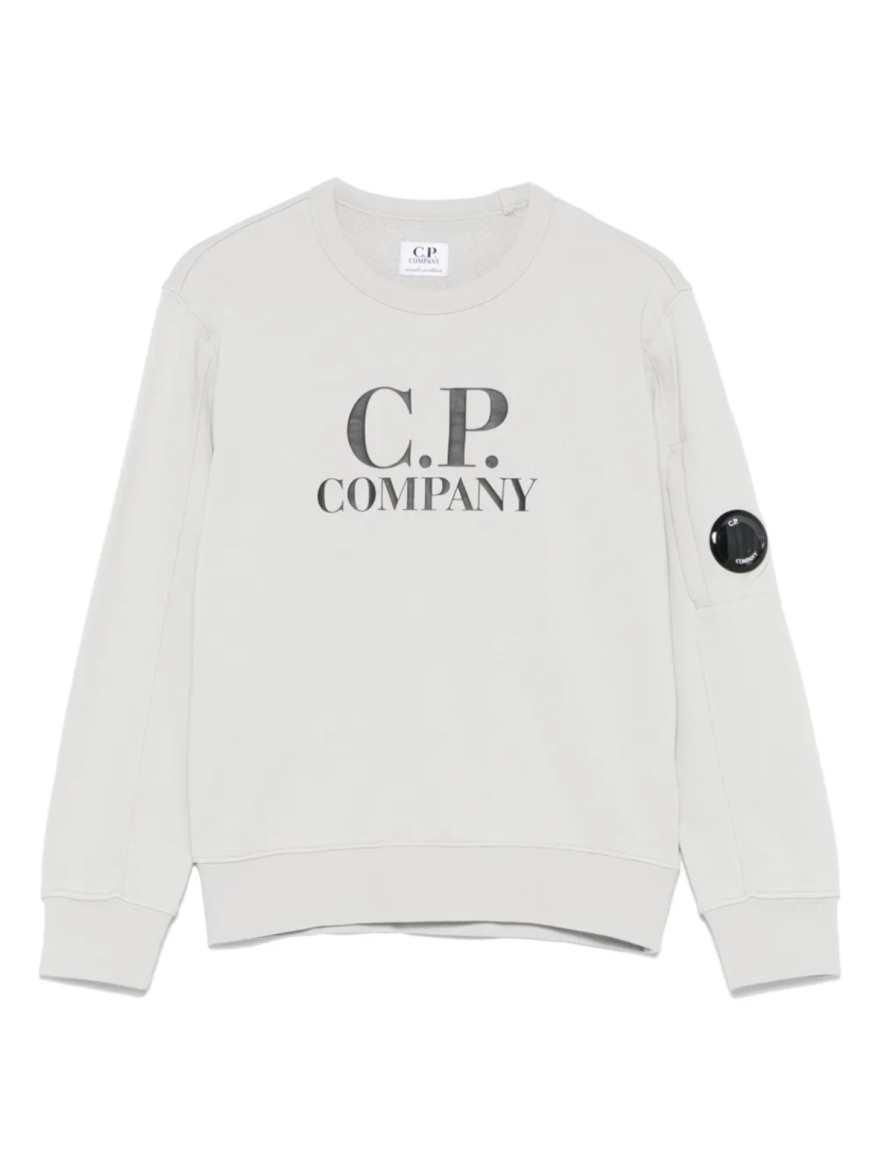 

Толстовка с декором Lens C.P. Company Kids, серый