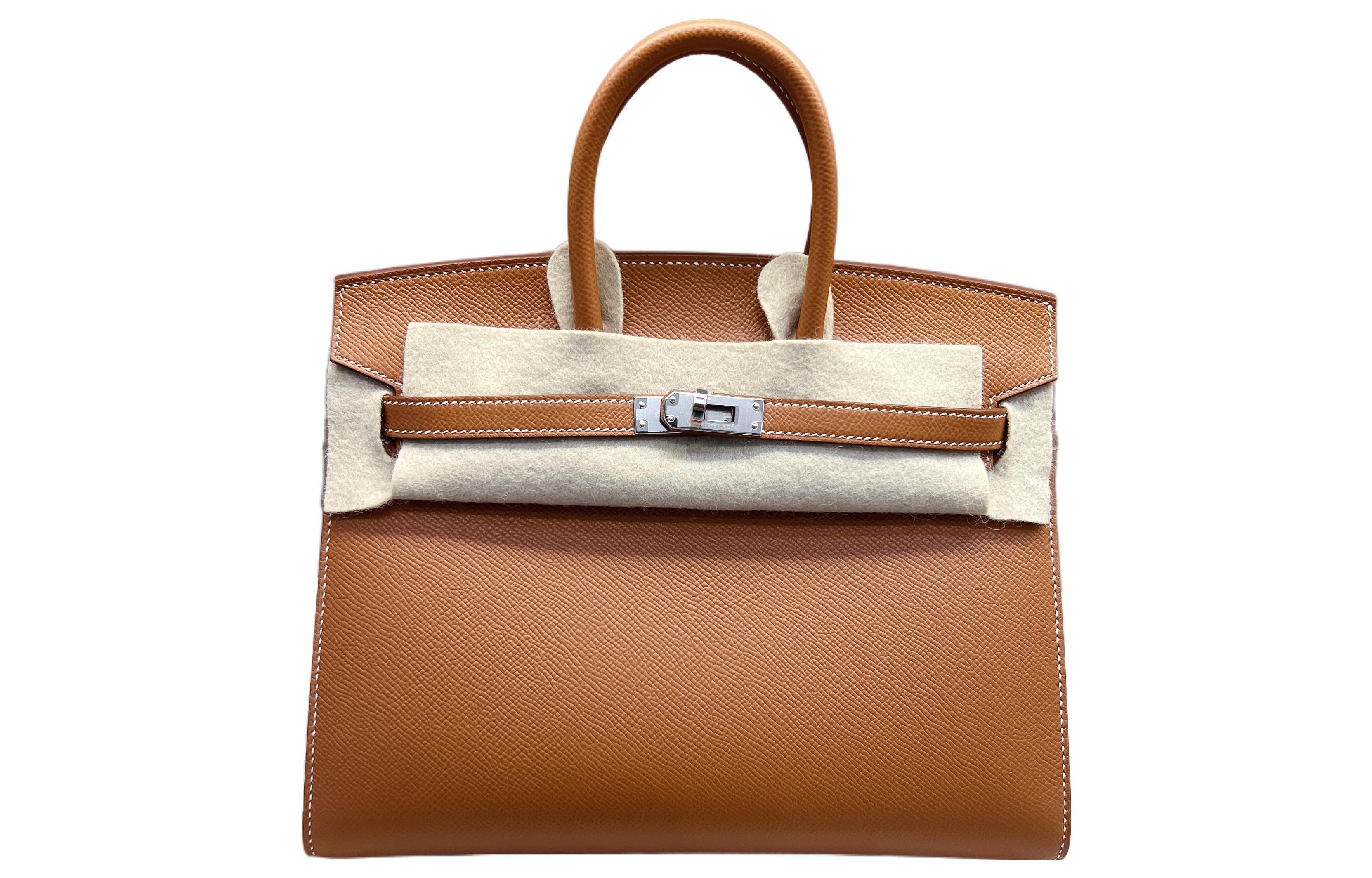 

HERMES Сумка Birkin Epsom Leather Birkin женская золотисто-коричневая