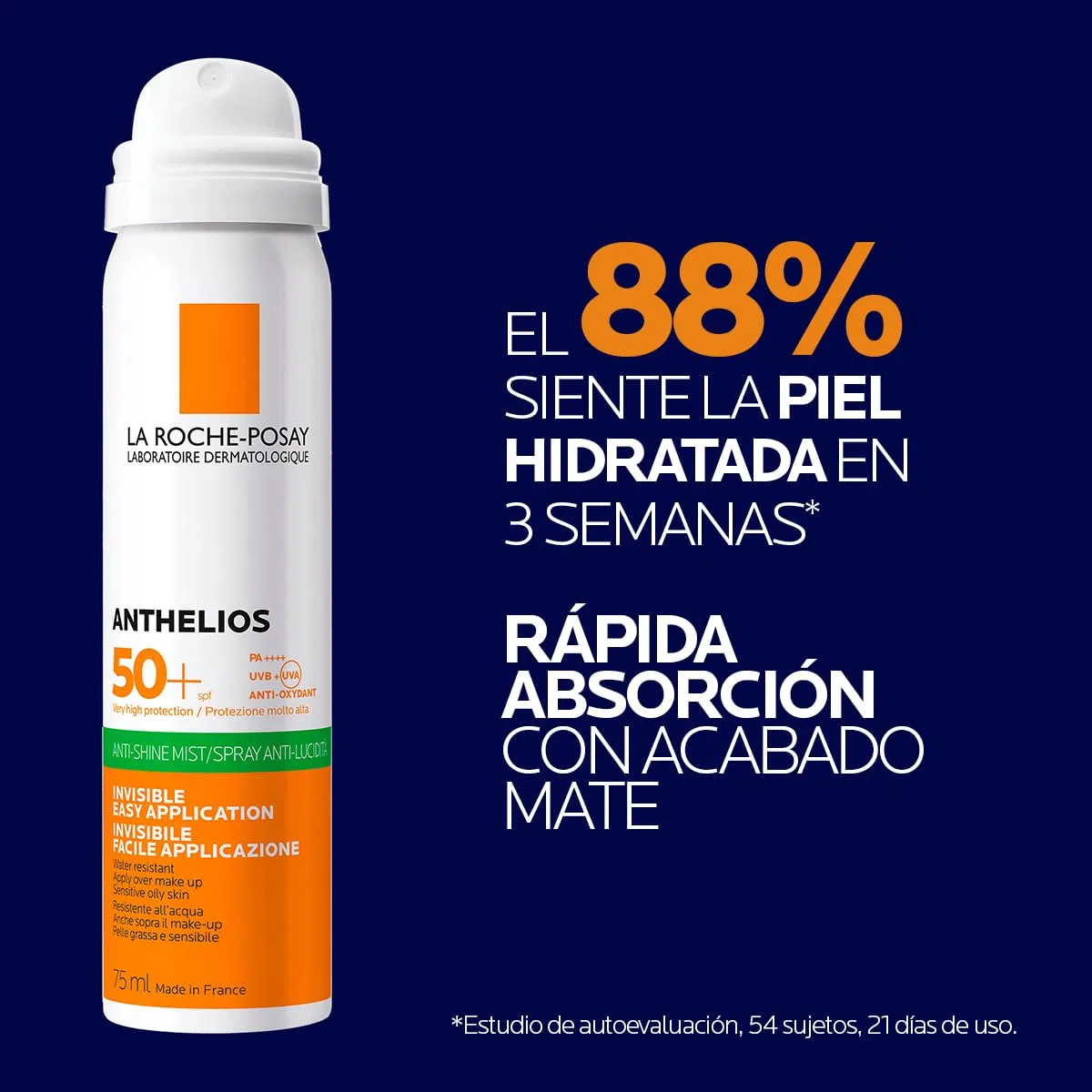 Прозрачный спрей для лица La Roche Posay Anthelios SPF 50, 75 мл (2 шт.) La Roche-Posay — фото 4