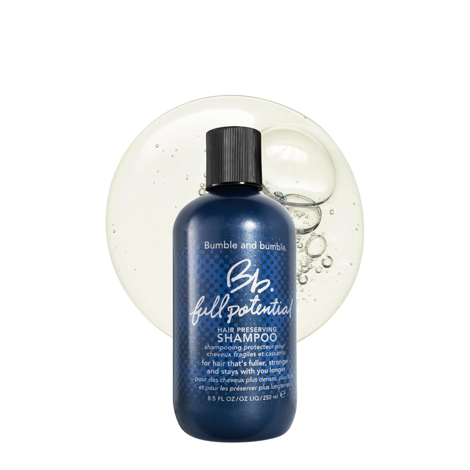 Bumble and bumble Full Potential Hair Preserving Shampoo, очищает и предотвращает ломкость, легкая формула для более густых и сильных волос, для склонных к ломкости и истонченных волос, 200 мл Bumble And Bumble.