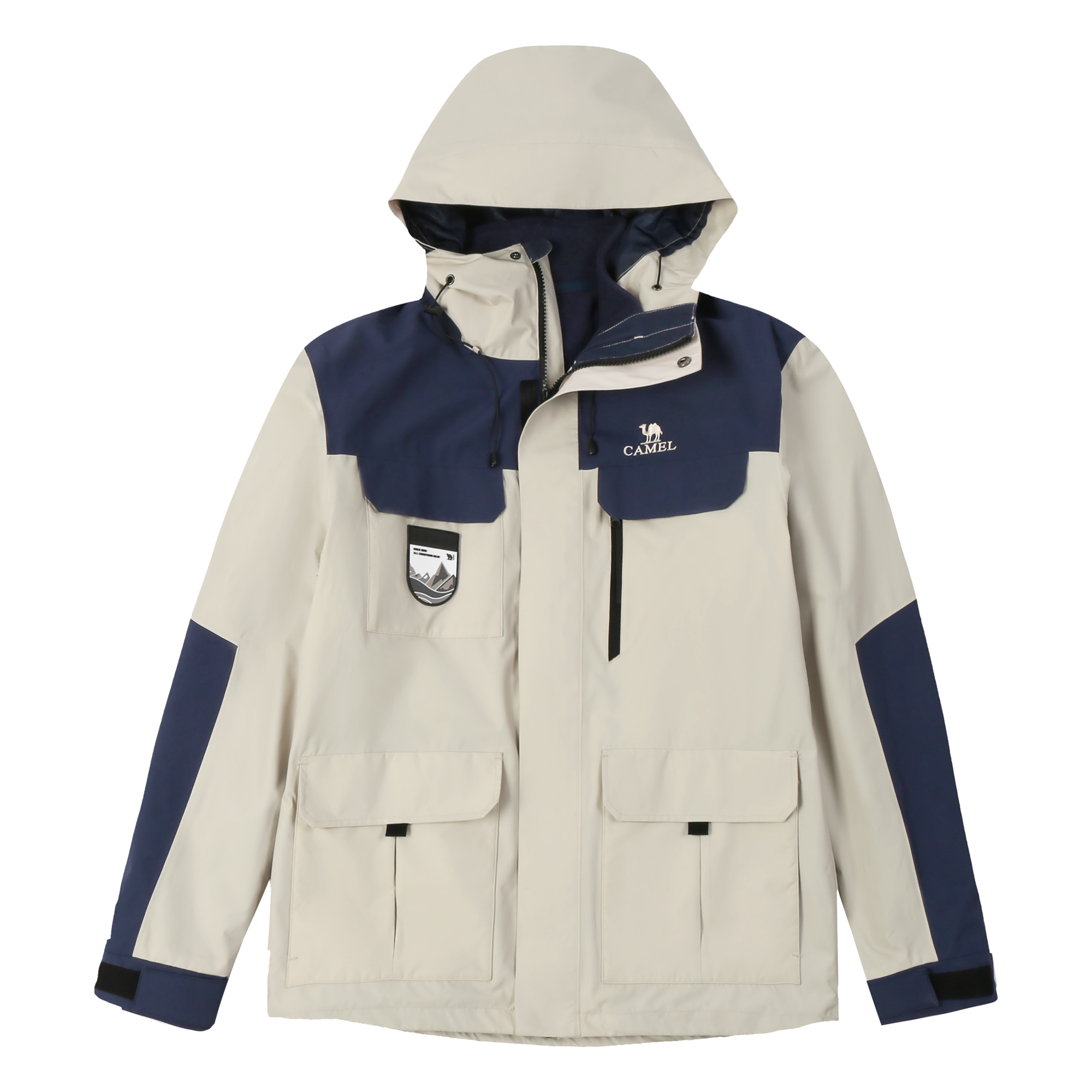 

CAMEL Ветровка для любой погоды Unisex, Oat Gray/Ink Blue