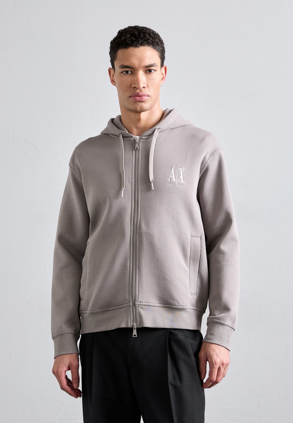 

Толстовка на молнии Armani Exchange, коричневый