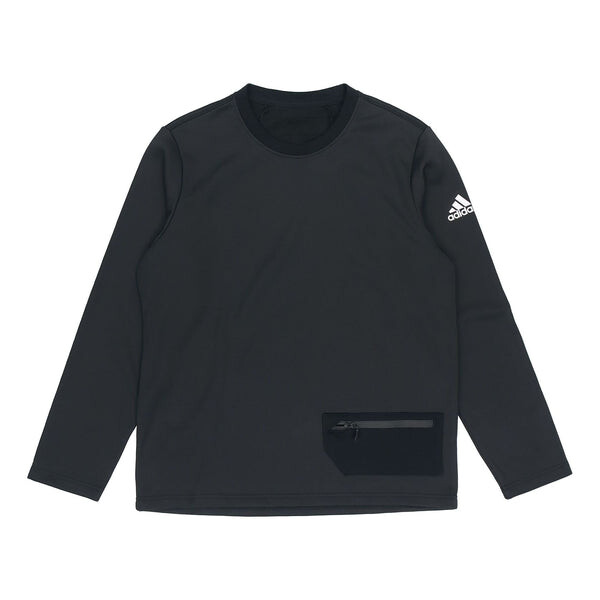 

Толстовка adidas Perfom Fl Cr Sw Fleece Lined Stay Warm Solid Color Casual Sports Round Neck Pullover Black, черный