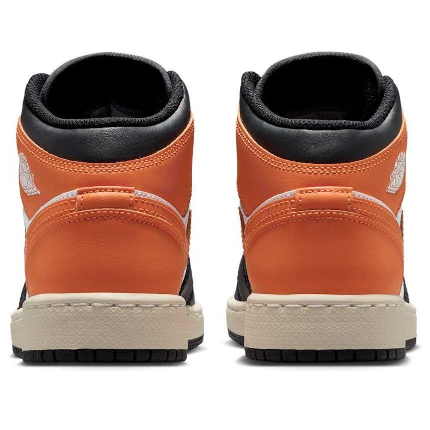 Кроссовки (GS) Air Jordan 1 Mid 'Shattered Backboard', оранжевый — фото 3