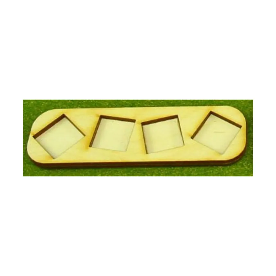

Поднос для схваток — 4 фигурки, квадратные основания 20 мм., Miniature Movement Trays - Skirmish (Litko Aerosystems)