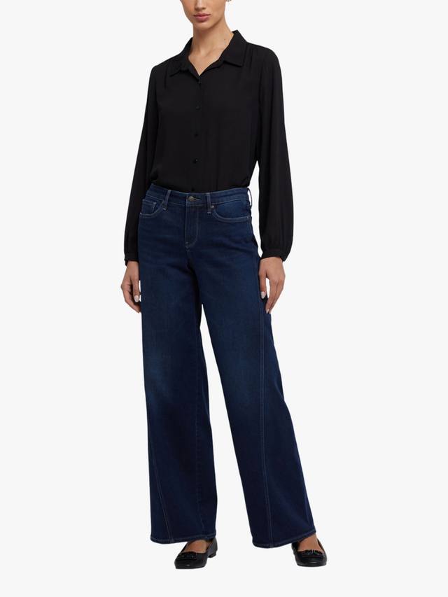 

Тереза джинсы с широкими штанинами и контурными швами NYDJ, Ink Skyline