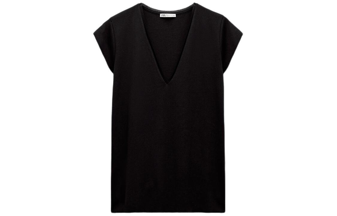 

Футболка женская черная Zara