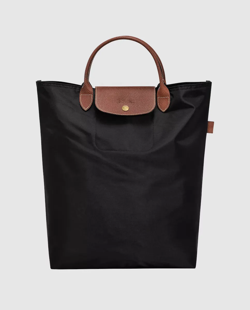 

Большая сумка-тоут Le Pliage на молнии среднего размера Longchamp, черный