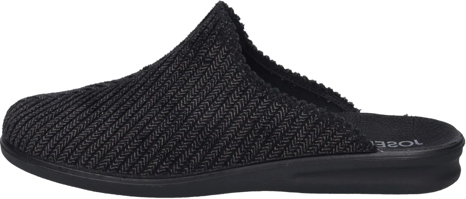 Мужские домашние тапочки Josef Seibel Belfort 123, ширина G (стандартная), Black — фото 2