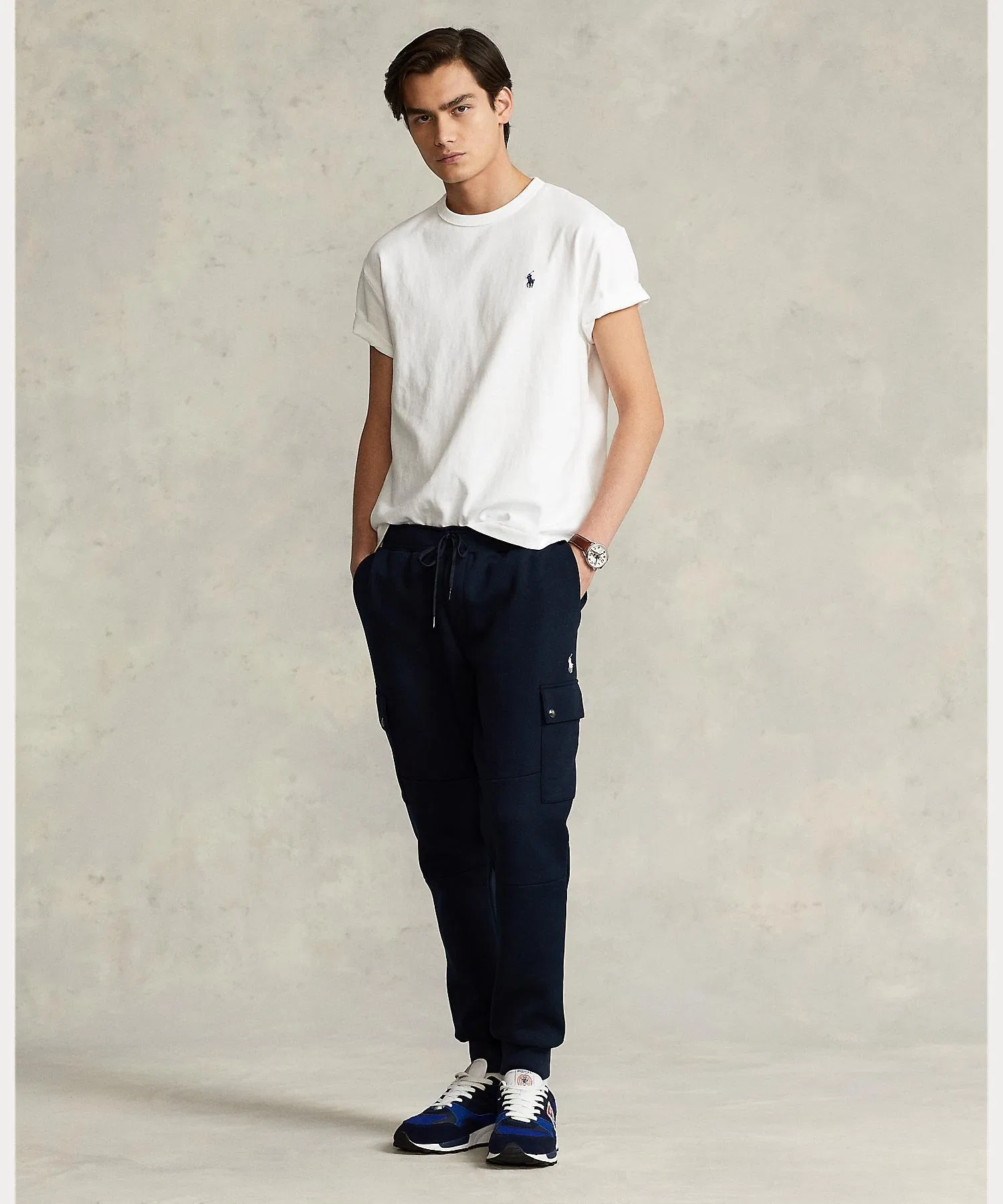Унисекс футболка POLO RALPH LAUREN классического кроя из хлопка белая — фото 3