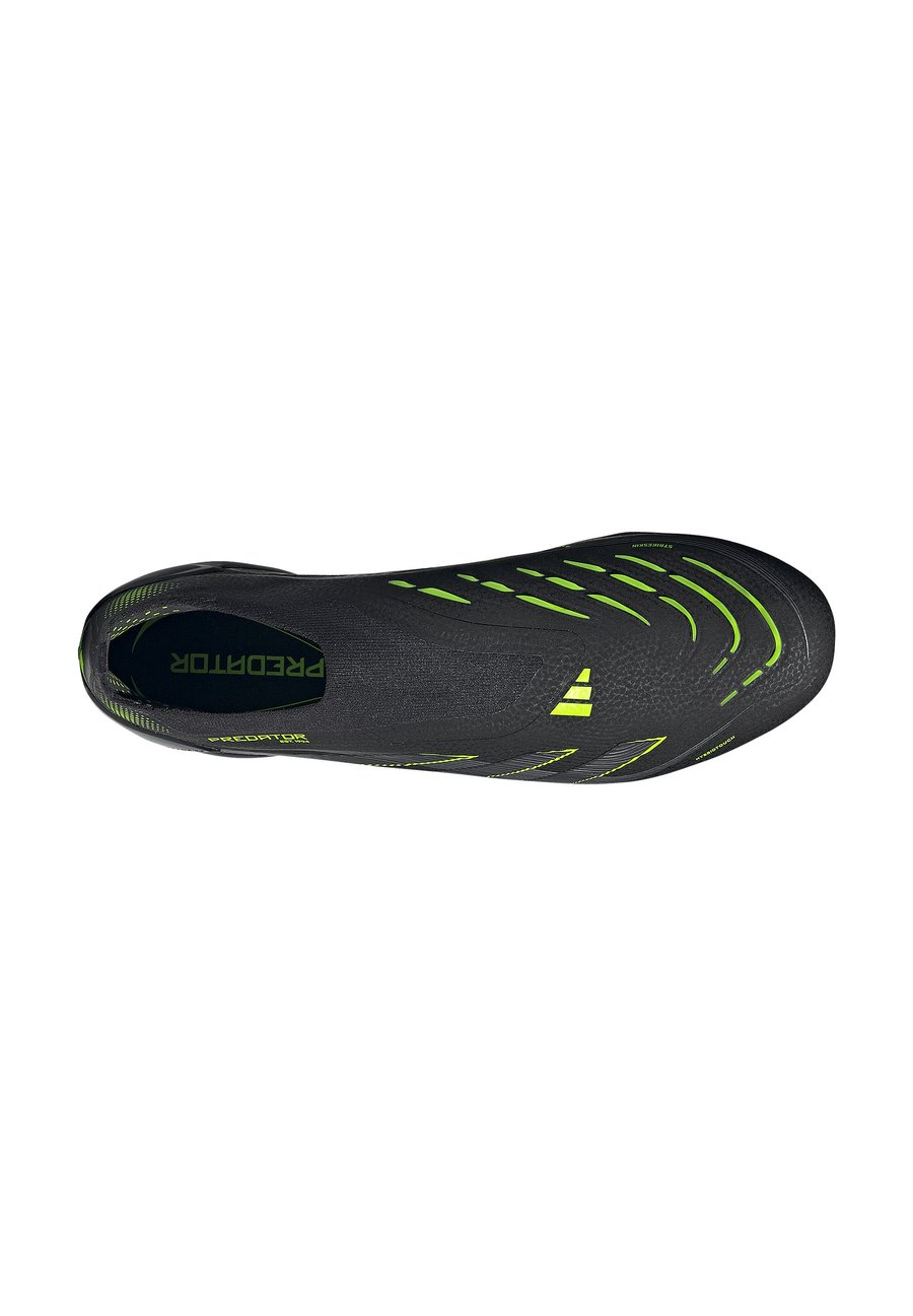 Кроссовки Adidas Performance PREDATOR ELITE LACELESS FIRM GROUND FOOTBALL BOOTS, Core Black Lucid Lemon/Black — фото 2