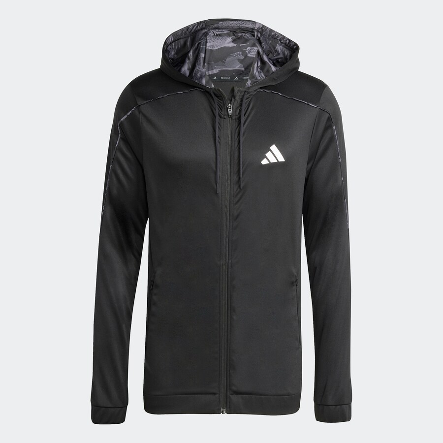 

Спортивная толстовка с капюшоном на молнии ADIDAS PERFORMANCE, черный