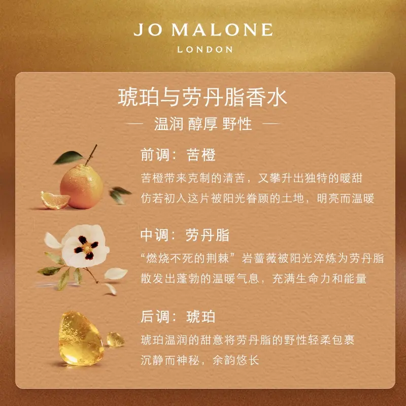 Одеколон Jo Malone London Amber Labdanum Cologne Intense, 100 мл — фото 3