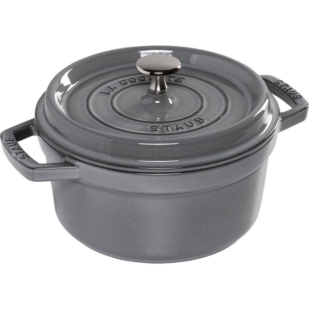 

Staub La Cocotte 20см круглый, графитовый серый, чугун