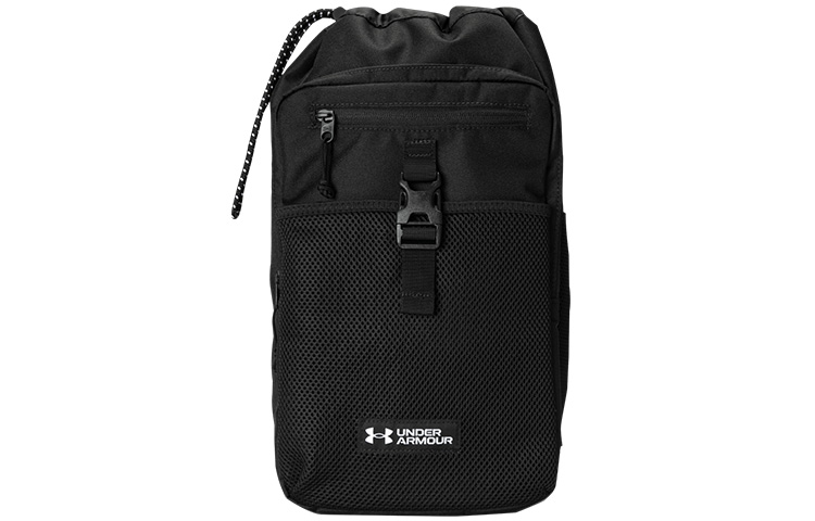 

Полиэстеровая наплечная сумка через плечо обычная унисекс черная Under Armour